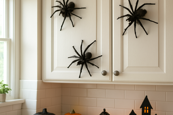 Creepy Crawly 3D Spiders to Climb Your Cabinet Doors illustration