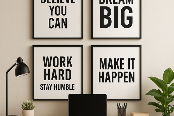 Use Inspirational Wall Art and Decor illustration