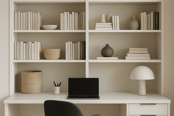 Use Built-in Shelving for Clutter-Free Storage illustration