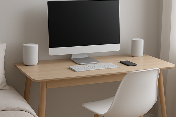 Blend Technology into Your Bedroom Office Seamlessly illustration