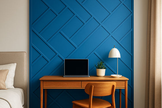 Go Bold with Accent Walls Behind Your Desk illustration