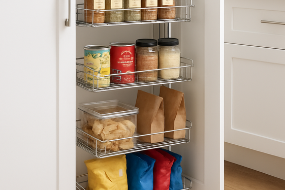 Use Pull-Out Pantry Cabinets for Accessibility illustration