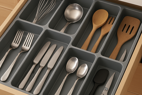Integrate Smart Storage Solutions in Drawers illustration