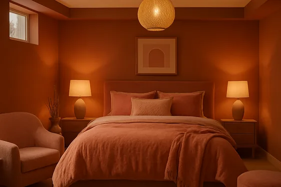 Create a Warm Color Palette to Enhance Comfort illustration