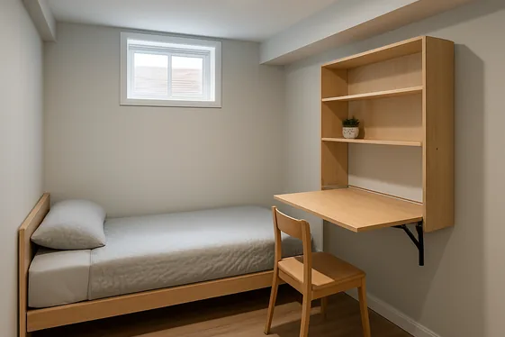 Select Furniture That Fits the Scale of Your Basement illustration