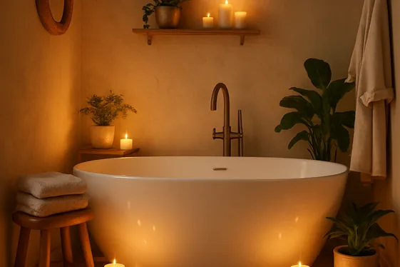 How to Create a Relaxing Bath Nook in Your Bathroom illustration