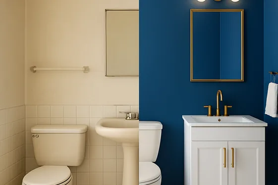 Transforming Your Bathroom with Bold Color Choices illustration