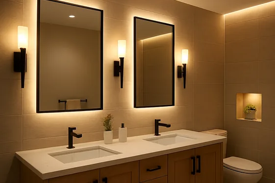 Do’s and Don’ts of Bathroom Lighting Design illustration