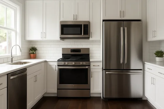 Pairing Dark Wood Floors with Light Cabinets illustration
