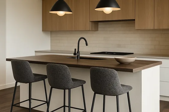 Step-By-Step Ideas for Blending Dark Wood Floors with Kitchen Islands illustration