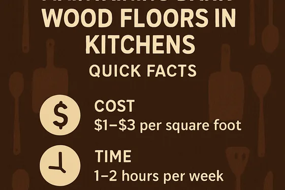 Quick Facts About Maintaining Dark Wood Floors in Kitchens illustration