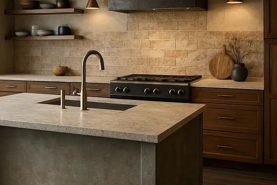 Mixing Metals and Textures with Dark Wood Floors illustration