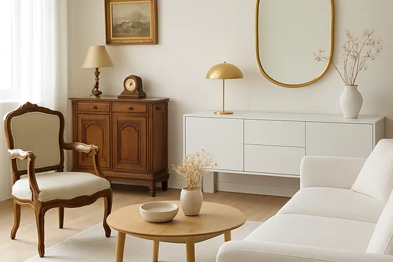 Mixing Antique Pieces with Modern Flair illustration