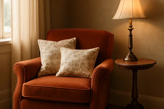 Creating a Cozy Nook with Classic European Fabrics illustration