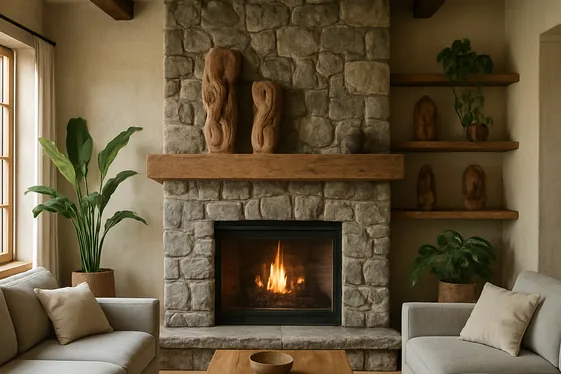 Incorporating Natural Elements Like Stone and Wood illustration