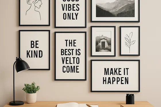 Design a Gallery Wall to Motivate and Cheer illustration