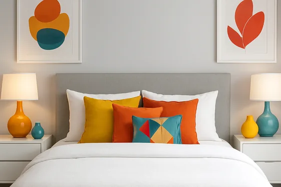 Incorporate Pops of Color with Accessories illustration