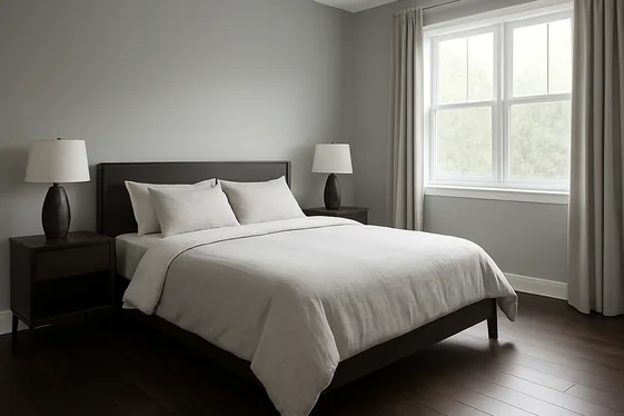 Balance Light Gray Walls with Dark Flooring illustration