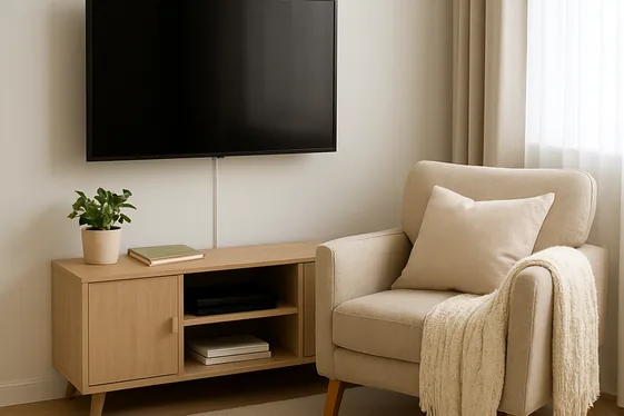 Creating a Cozy TV Nook without Overcrowding illustration