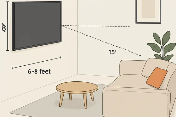Step-by-Step Guide to Positioning Your TV for Perfect Viewing illustration