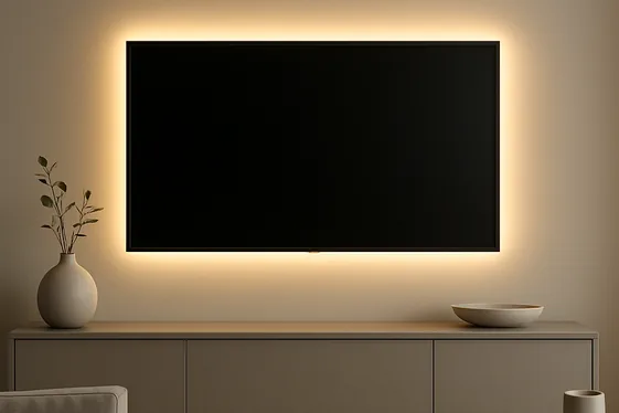 Integrating Art Frames Around Your TV illustration