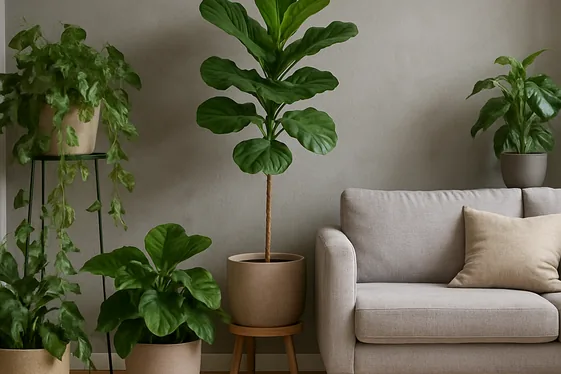 Quick Tip: Refreshing Grey Walls with Plants illustration