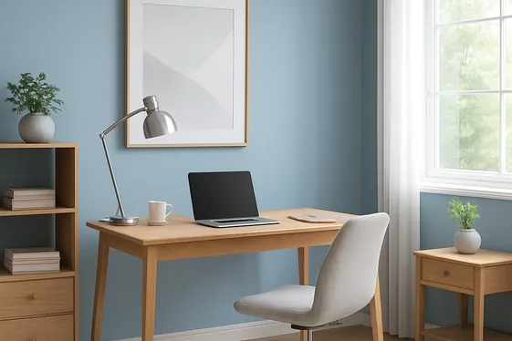 Calming Blue Tones for Focused Productivity illustration