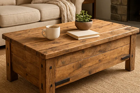 Reclaimed Wood Coffee Tables for Lasting Character illustration
