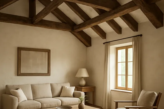 Open Beam Ceilings Highlighting Rustic Architecture illustration