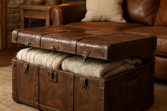 Vintage Trunk Storage for Practical Charm illustration