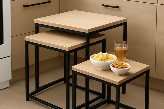 Nesting Tables for Flexible Use illustration