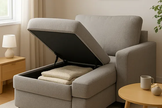 Opt for a Storage-Integrated Chaise Lounge illustration
