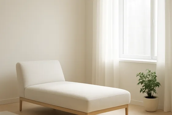 Incorporate Sleek, Armless Chaise Designs illustration