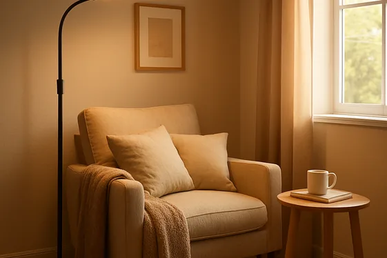 Create a Cozy Reading Nook with Smart Lighting illustration