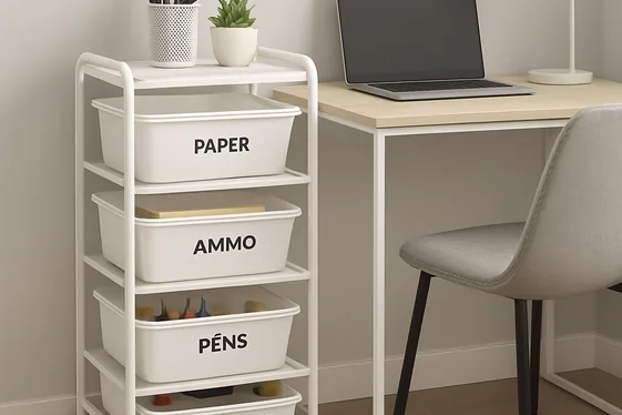Keep Essentials Accessible with Rolling Carts illustration