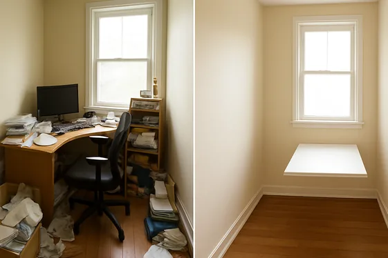 Use Fold-Down Desks to Save Floor Space illustration
