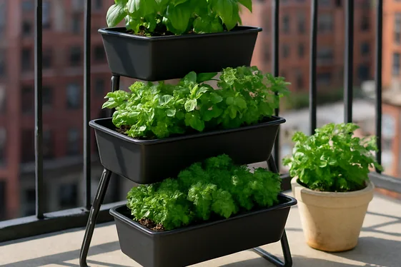 Build a Compact Herb Garden Station illustration