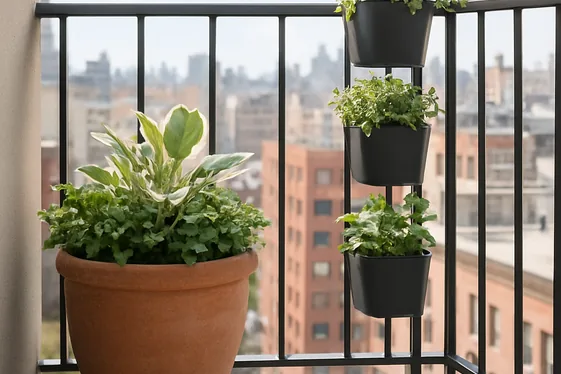 Choose Space-Saving Planters and Pots illustration