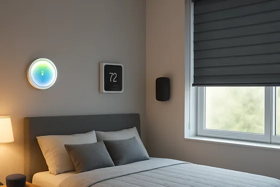 Set Up Smart Bedroom Tech for Comfort and Convenience illustration