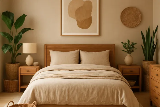 Incorporate Natural Elements to Warm Beige Tones illustration