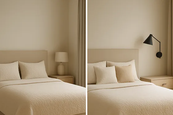 Balance Beige with Modern Metallic Fixtures illustration