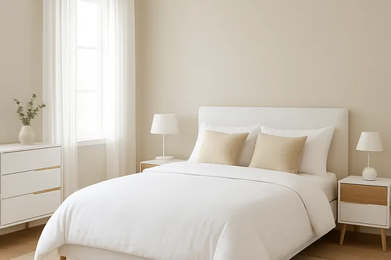 Create a Statement with Beige and White Contrast illustration
