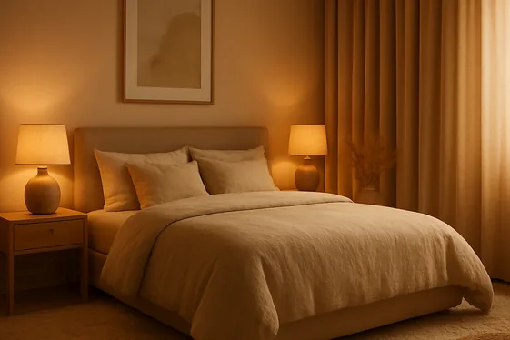 Combine Beige Curtains and Rugs for Soft Ambience illustration