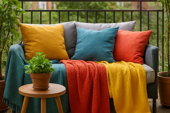Elevate Your Seating with Cushions and Throw Blankets illustration
