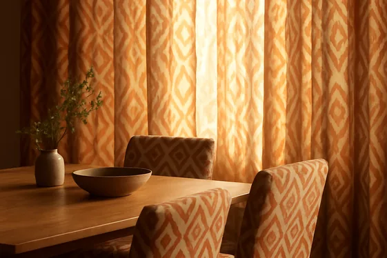 Play with Patterns in Curtains or Upholstery illustration