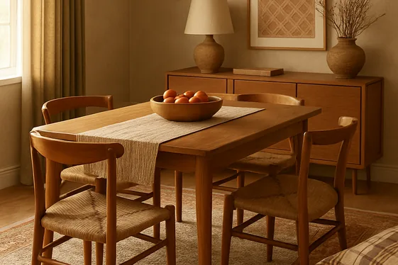 Add a Textured Rug to Anchor Your Dining Space illustration
