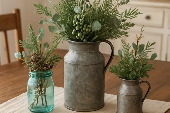 DIY Farmhouse Table Centerpieces illustration