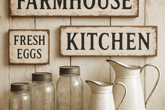 Add Vintage Farmhouse Decor Accents illustration