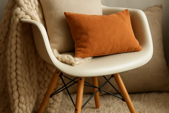 Adding Textural Layers Around an Eames Chair illustration
