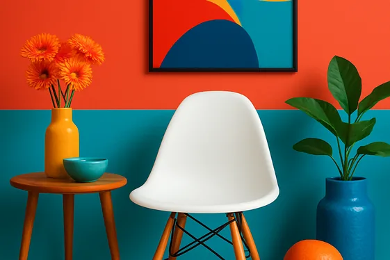 Pairing Eames Chairs with Bold Color Palettes illustration